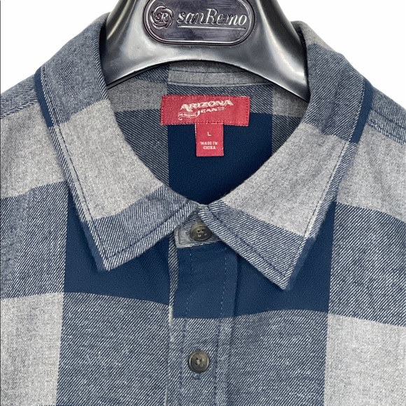 Arizona Jeans Button Down Collared Casual Shirt L - Picture 4 of 7